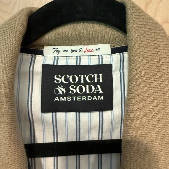 Scotch & Soda Tan Lightweight Shirt Jacket - Picture 2 of 3